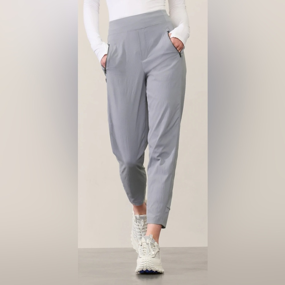 Athleta Trekkie North Blue Grey Jogger Hiking Pants Size 18 ✨EUC